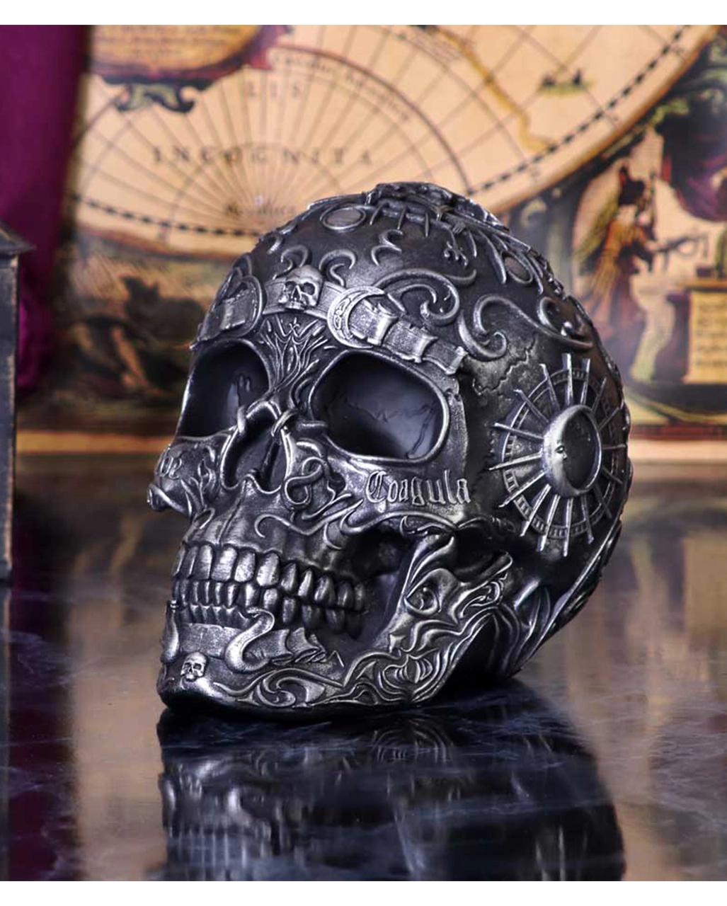 Baphomet's Worship Totenschädel 19,5cm 9 Baphomet's Worship Totenschädel 19,5cm – Bild 7