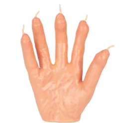 Blutige Hand Kerze Deko