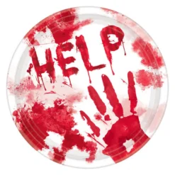 Blutige Halloween Pappteller Help 10 St.
