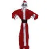 Blutiger Skelett Nikolaus Mit Bewegung 90cm -Halloween-Requisitenladen blutiger skelett weihnachtsmann mit bewegung bloody skeleton santa claus with movement halloween deko 53371