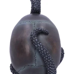 Schuppige Schlange In Totenkopf 19cm -Halloween-Requisitenladen das schicksal der schlange gothic schaedel 19cm serpentine fate gothic snake skull gothic deko totenkopf 53993 3