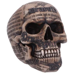 Dracula Totenkopf Mit Bram Stoker Zitaten