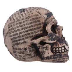 Dracula Totenkopf Mit Bram Stoker Zitaten -Halloween-Requisitenladen dracula totenschaedel mit bram stoker zitaten vampir totenkopf gothic deko halloween tischdeko 50770 04