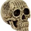 Fantasy Totenschädel Mit Mystic Muster -Halloween-Requisitenladen fantasy totenkopf mit mystic muster fantasy totenschaedel mit muster skeleton skull with tattoo pattern 39786 01