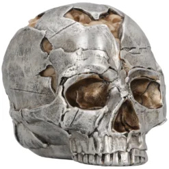 Fraktur Totenschädel 16cm -Halloween-Requisitenladen fracture totenkopf fracture totenschaedel fracture skull gothic deko 54583 06