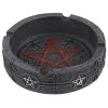 Runder Pentagramm Aschenbecher -Halloween-Requisitenladen gothic pentagramm aschenbecher gothic pentagram ashtray gothic wohnaccessoire 53272 01