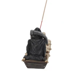Sensenmann Mit Fähre Räucherstäbchenhalter -Halloween-Requisitenladen grim reaper faehrmann raeucherstaebchenhalter grim reaper ferryman insence holder gothic deko 39254 05
