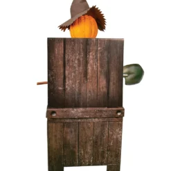 Schaurige Kürbis Vogelscheuche Halloween Animatronic -Halloween-Requisitenladen grinsende kuerbis vogelscheuche halloween animatronic jack pumpkin halloween animatronic halloween und horror deko und animatronics 50974 2