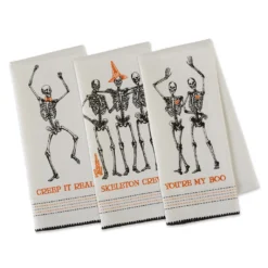 Creepy Skelette Halloween Geschirrtuch