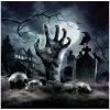 Zombie Friedhof Halloween Servietten 12 St. -Halloween-Requisitenladen halloween zombie friedhof servietten halloween zombie graveyard napkins halloween friedhof dekoration 53190