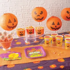 Kürbis Laternen 12er Pack 6 Kürbis Laternen 12er Pack -Halloween-Requisitenladen halloween kuerbis lampion 12er pack halloween dekoration gespenster deko pumpkin lampion decoration 26640 03