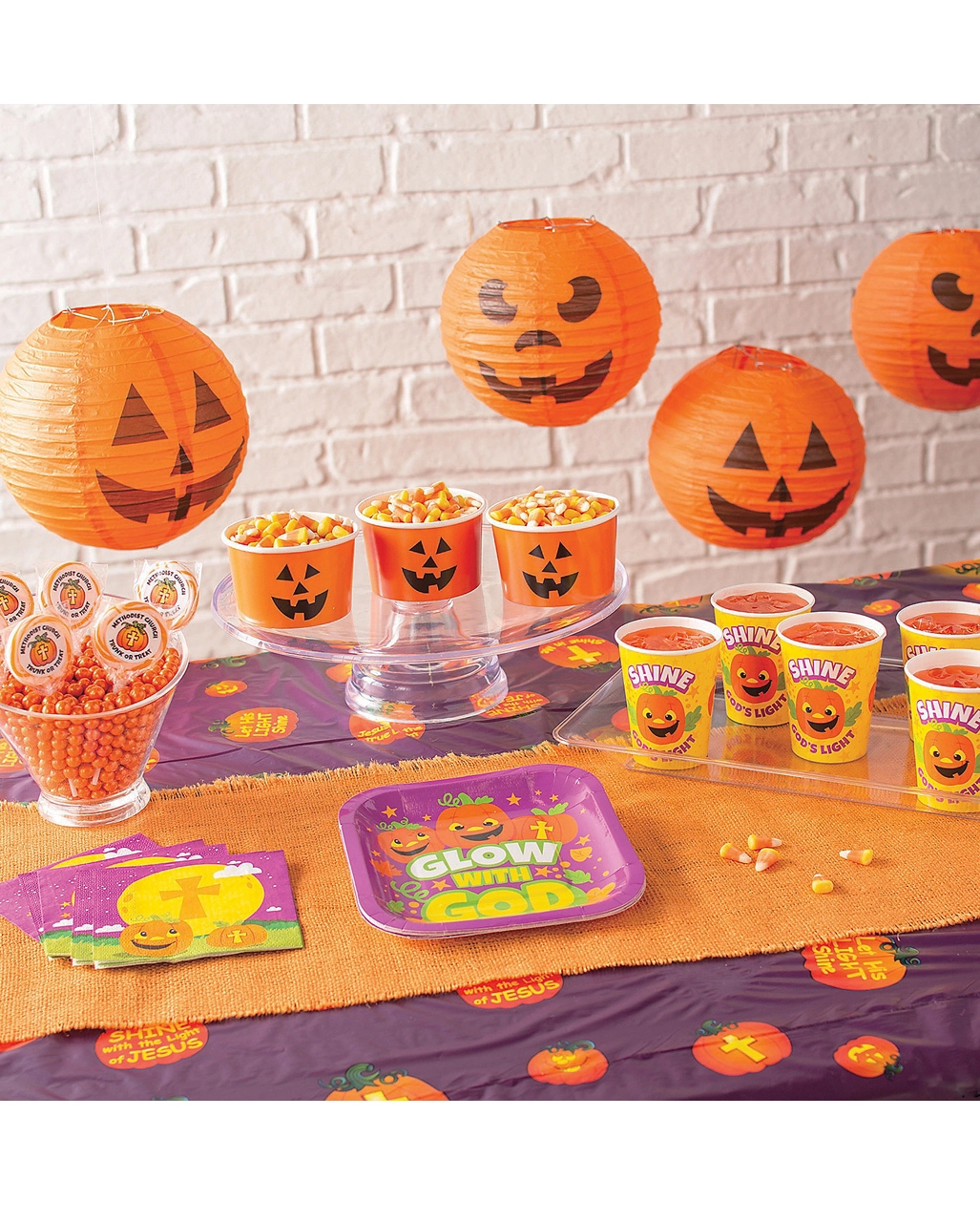 Kürbis Laternen 12er Pack 4 Kürbis Laternen 12er Pack – Bild 3