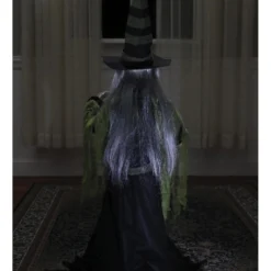 Hexe Mit Hexenkugel Halloween Animatronic -Halloween-Requisitenladen hexe mit wahrsagekugel halloween animatronic fortune teller witch halloween animated prop horror und halloween deko 51248 3