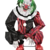 Hockender Horror Clown Animatronic Mit Bewegung -Halloween-Requisitenladen hockender horror clown animatronic mit bewegung licht und sound 37580