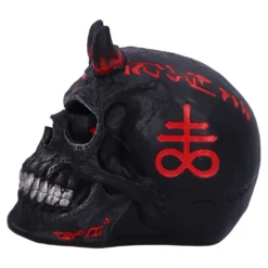 Infernal Teufels Totenschädel 20cm -Halloween-Requisitenladen infernal teufels totenkopf infernal teufels totenschaedel infernal devil skull gothic deko 54566 03