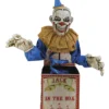 Jack In The Box Halloween Animatronic -Halloween-Requisitenladen jack in the box halloween animatronic halloween und horror deko scary clown in box animated prop 51254