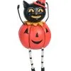 Johanna Parker Kürbis Katze Vintage Figur -Halloween-Requisitenladen johanna parker katze pumpkin body vintage figur cat pumpkin body vintage figure halloween dekoration 52924