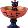Johanna Parker Vintage Süßigkeiten Schale Mit Katze -Halloween-Requisitenladen johanna parker vintage katze suessigkeiten schale johanna parker vintage cat treat stand 52979