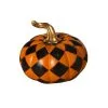 Halloween Kürbis Orange-schwarz Kariert -Halloween-Requisitenladen karierter halloween kuerbis orange schwarz checkered halloween pumpkin orange black 54660
