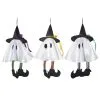 Kleines Weißes Gespenst Mit Hexenhut 36 Cm -Halloween-Requisitenladen kleiner weisser geist mit hexenhut little white ghost with witch hat 39603 01