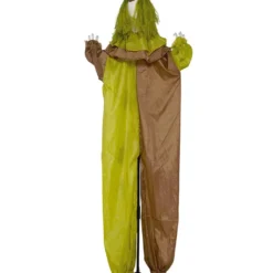 Horror Clown Standfigur Mit Leuchtaugen 180cm -Halloween-Requisitenladen lebensgrosse horror clown figur mit licht 180cm life size horror clown figure with light halloween standfigur clown 53363 3