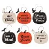 Mini-Kürbis Hängeornament -Halloween-Requisitenladen mini kuerbis haengeschild mini pumpkin hanging sign halloween deko halloween schild 53589 01