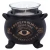 Spirit Hexenkessel Als Teelichthalter 9cm -Halloween-Requisitenladen ouija hexenkessel als teelichthalter spirit witches cauldron tealight holder gothic deko 51157 01