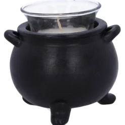 Spirit Hexenkessel Als Teelichthalter 9cm -Halloween-Requisitenladen ouija hexenkessel als teelichthalter spirit witches cauldron tealight holder gothic deko 51157 03