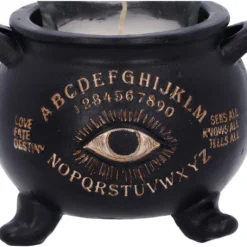 Spirit Hexenkessel Als Teelichthalter 9cm -Halloween-Requisitenladen ouija hexenkessel als teelichthalter spirit witches cauldron tealight holder gothic deko 51157 05