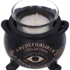 Spirit Hexenkessel Als Teelichthalter 9cm -Halloween-Requisitenladen ouija hexenkessel als teelichthalter spirit witches cauldron tealight holder gothic deko 51157 06