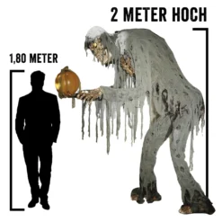 Großer Jack Reaper Mit Sprechendem Kürbis Halloween Animatronic -Halloween-Requisitenladen riesiger jack reaper mit sprechendem kuerbis halloween animatronic prowling jack reaper halloween prop animatronic horror und halloween deko 51244 4