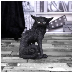 Salem Magierkatze 16,6cm -Halloween-Requisitenladen salem hexenkatze 19cm salem witch cat 19 cm halloween tischdekoration schwarze katzenfigur 51042 07