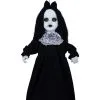 Horror Puppe Mit Licht Hängefigur 75cm -Halloween-Requisitenladen schwarze horror puppe mit licht black horror doll with light halloween haenge deko 53369