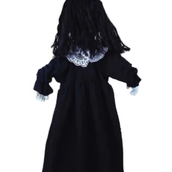 Horror Puppe Mit Licht Hängefigur 75cm -Halloween-Requisitenladen schwarze horror puppe mit licht black horror doll with light halloween haenge deko 53369 3