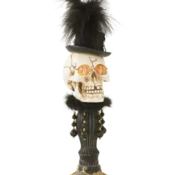 Mrs. Skelett Halloween Büste Mit LED Augen 42cm