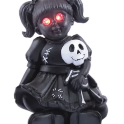 Gothic Puppe Mit Roten LED Augen