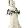 Spooky Geist Halloween Figur Mit Glitter 20cm -Halloween-Requisitenladen spooky geist mit glitter flocken halloween und gothic wohnungsdeko und halloween homeware spooky ghost figurine 54375