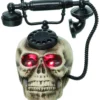 Spukendes Totenkopf Telefon Mit LED -Halloween-Requisitenladen spooky totenschaedel telefon mit led spooky light up skull telephone totenkopf telefon halloween 53053