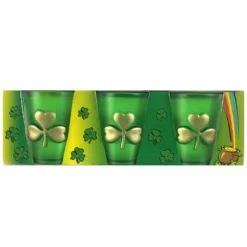 St. Patricks Day Schnapsglas Kleeblatt