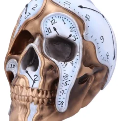 Die Zeit Vergeht Uhren Schädel 17,5cm -Halloween-Requisitenladen time goes by uhren schaedel 175cm time goes by clock skull die zeit vergeht totenkopf gothic deko 53997 3