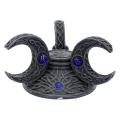 Dreifach Mond Kristallkugel Halter 10cm