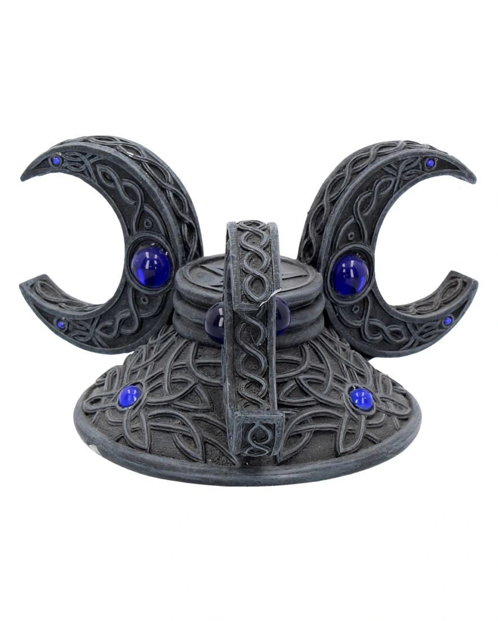 Dreifach Mond Kristallkugel Halter 10cm 4 Dreifach Mond Kristallkugel Halter 10cm – Bild 2