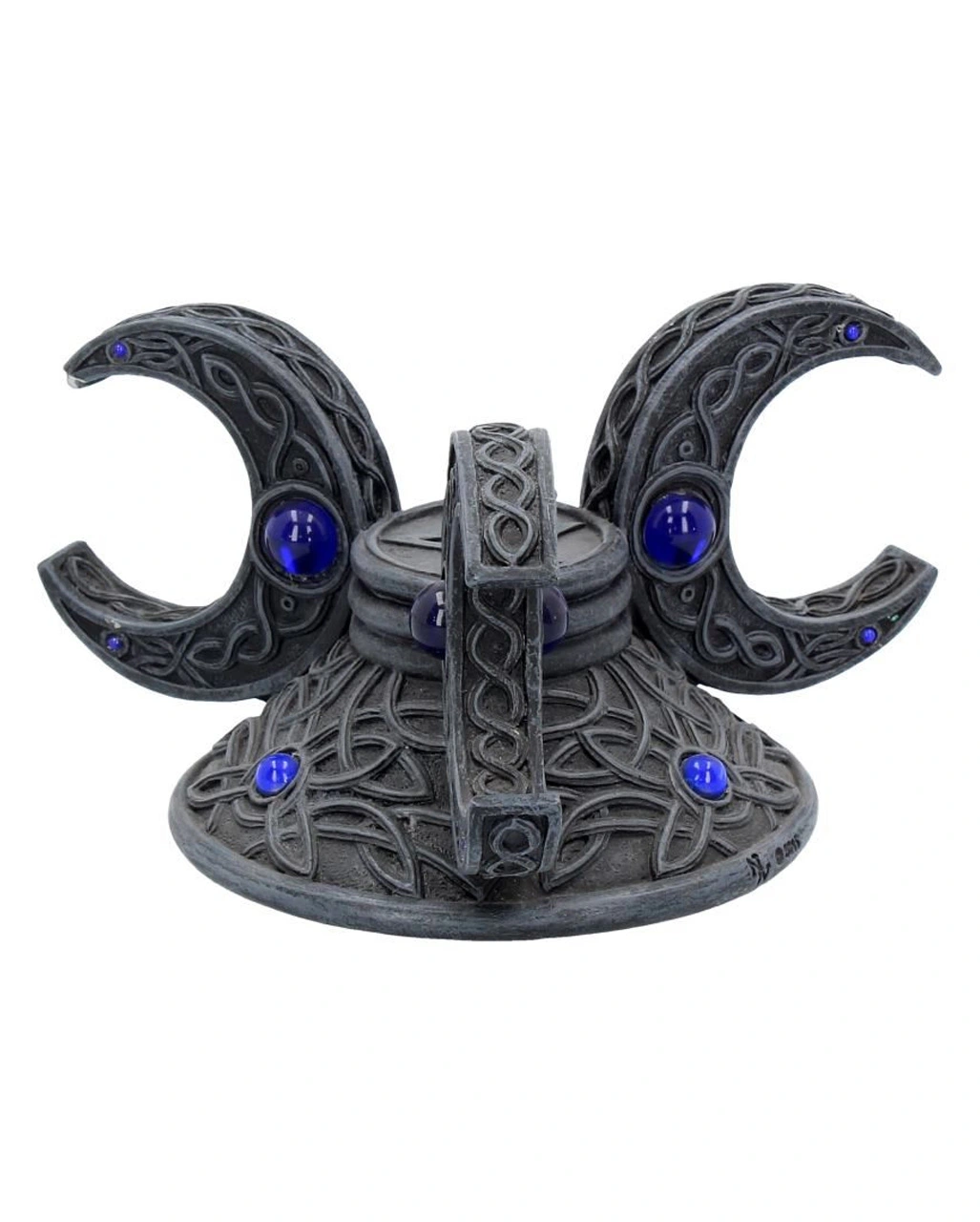 Dreifach Mond Kristallkugel Halter 10cm 6 Dreifach Mond Kristallkugel Halter 10cm – Bild 4