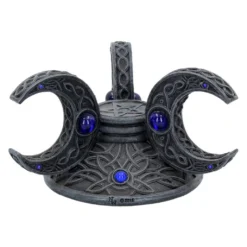 Dreifach Mond Kristallkugel Halter 10cm 12 Dreifach Mond Kristallkugel Halter 10cm -Halloween-Requisitenladen triple moon kristallkugel halter triple moon wahrsagekugel halter triple moon crystal ball holder 50793 05