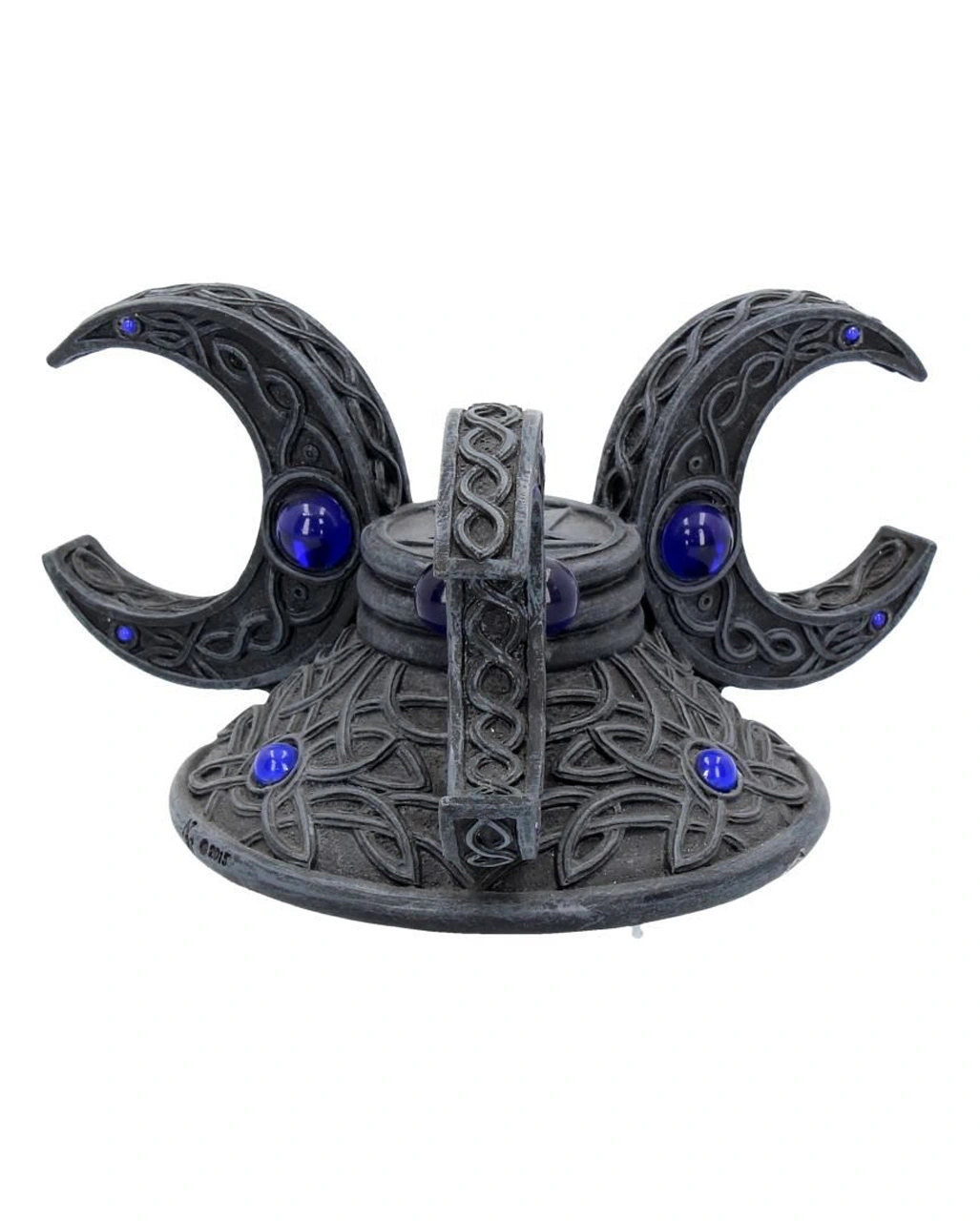 Dreifach Mond Kristallkugel Halter 10cm 8 Dreifach Mond Kristallkugel Halter 10cm – Bild 6