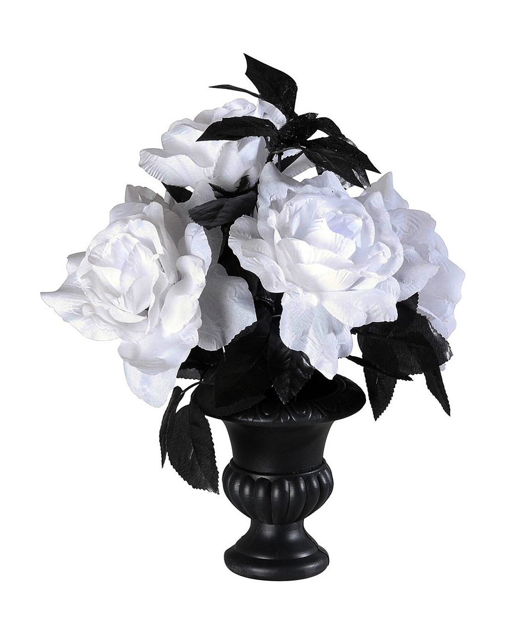 Blumenvase Mit Leuchtenden Kunstrosen 4 Blumenvase Mit Leuchtenden Kunstrosen – Bild 2