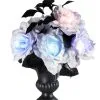 Blumenvase Mit Leuchtenden Kunstrosen -Halloween-Requisitenladen vase mit leuchtenden rosen 38424