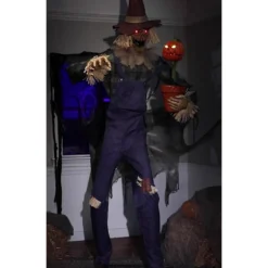 Schaurige Vogelscheuche Halloween Animatronic 210cm