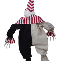 Wackelnder Killer Clown Hängefigur 80cm -Halloween-Requisitenladen zappelnder horror clown haengefigur fidgeting horror clown hanging figure halloween animatronics 53365 3