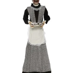 Zombie Dienstmagd Mit Licht & Sound 155cm